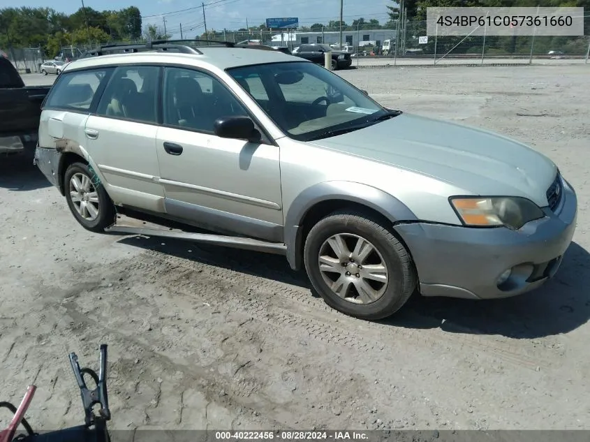 4S4BP61C057361660 2005 Subaru Outback 2.5I