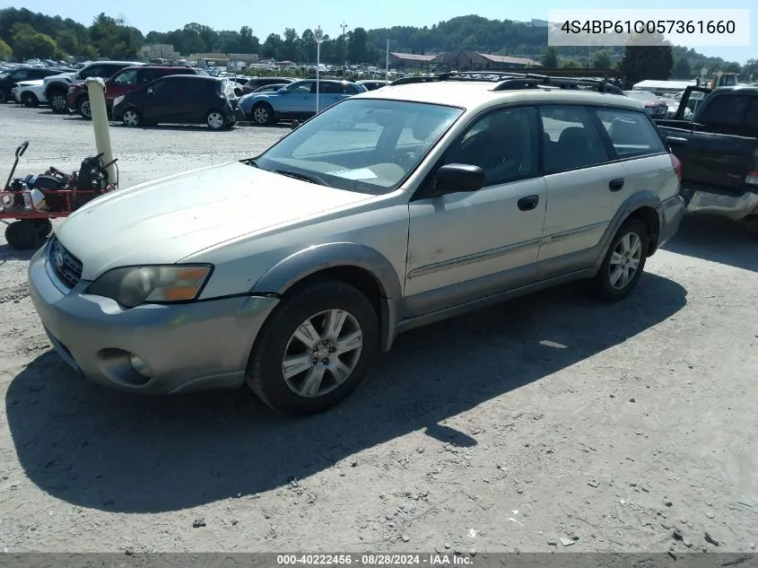 4S4BP61C057361660 2005 Subaru Outback 2.5I