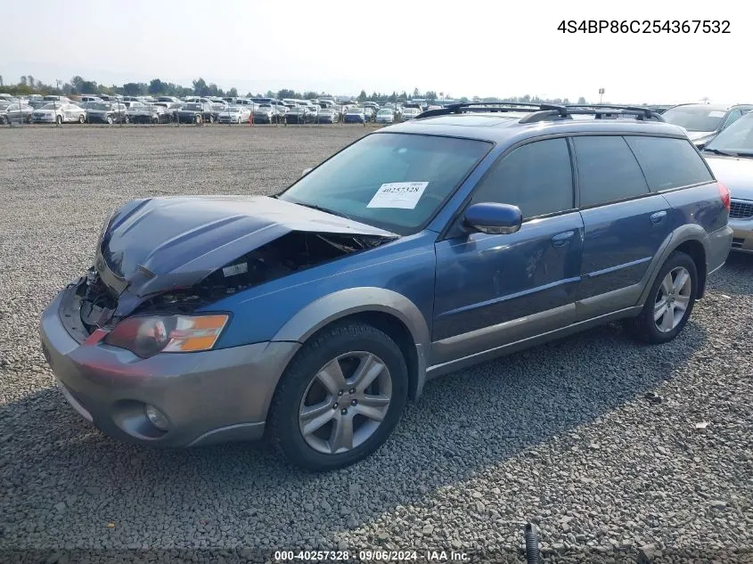 4S4BP86C254367532 2005 Subaru Outback 3.0R L.l. Bean Edition