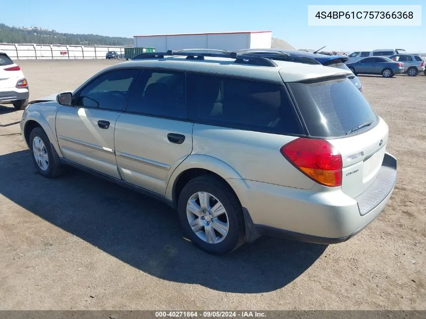 2005 Subaru Outback 2.5I VIN: 4S4BP61C757366368 Lot: 40271864