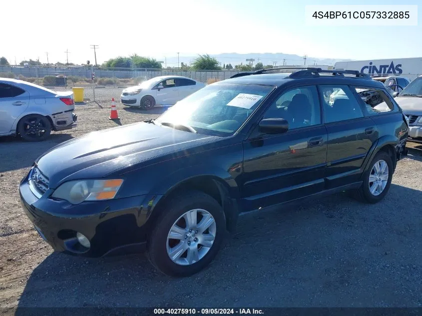 2005 Subaru Outback 2.5I VIN: 4S4BP61C057332885 Lot: 40275910