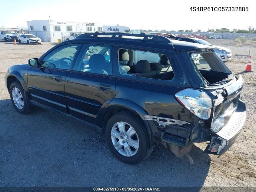 2005 Subaru Outback 2.5I VIN: 4S4BP61C057332885 Lot: 40275910