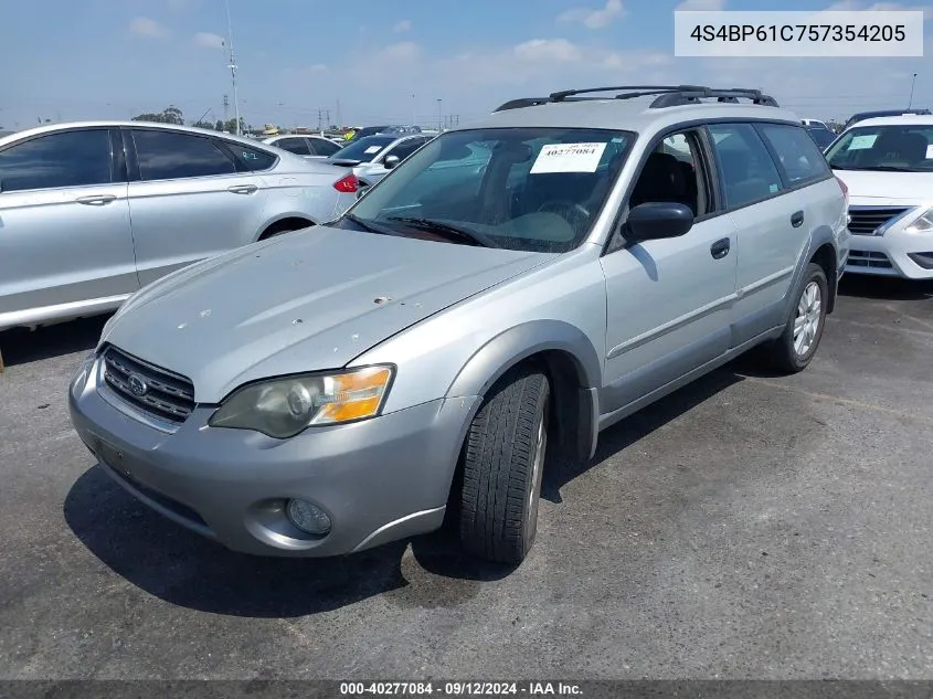 4S4BP61C757354205 2005 Subaru Outback 2.5I