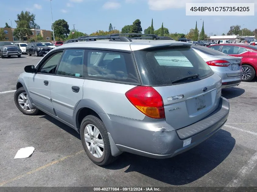 4S4BP61C757354205 2005 Subaru Outback 2.5I