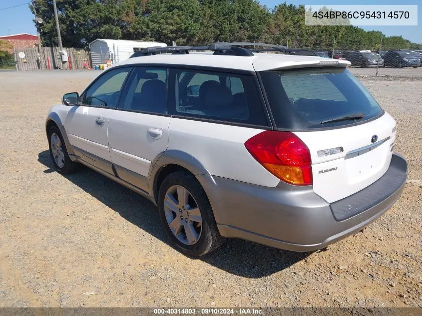 2005 Subaru Outback 3.0R L.l. Bean Edition VIN: 4S4BP86C954314570 Lot: 40314803