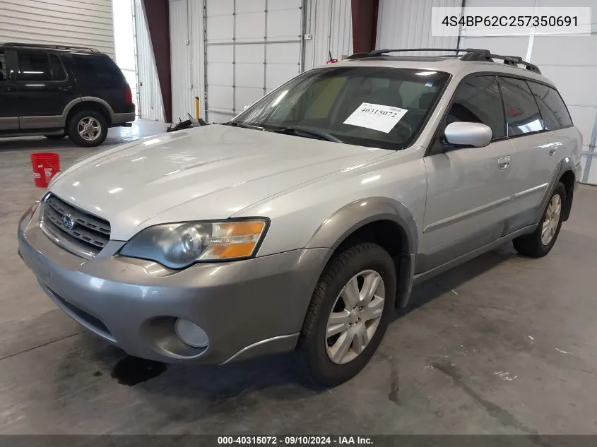 2005 Subaru Outback 2.5I Limited VIN: 4S4BP62C257350691 Lot: 40315072