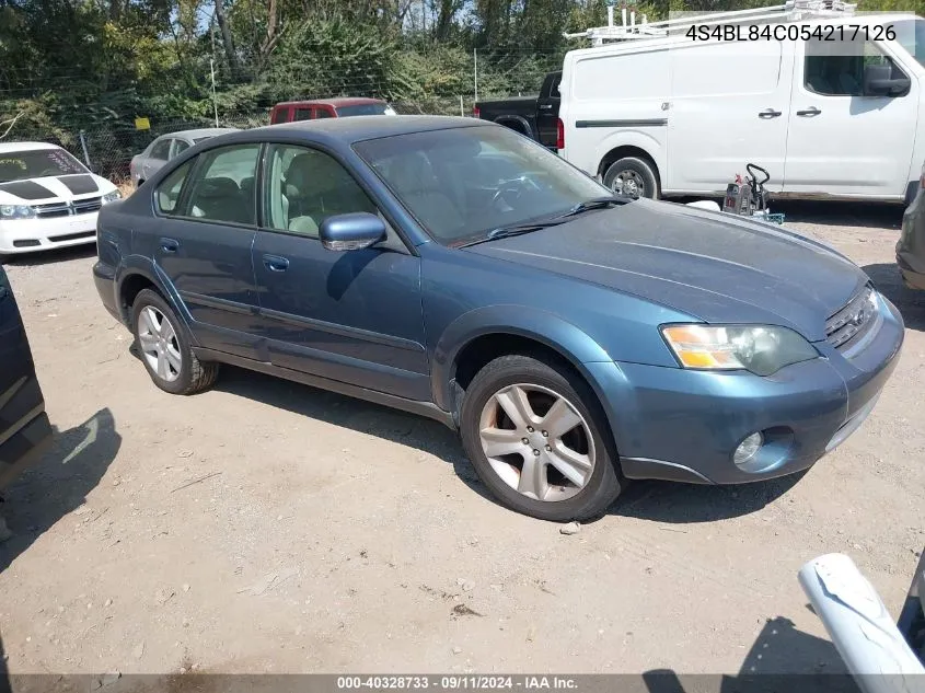 2005 Subaru Outback 3.0R VIN: 4S4BL84C054217126 Lot: 40328733