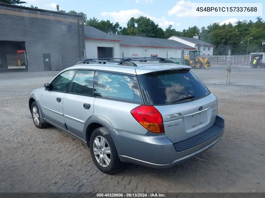 2005 Subaru Outback 2.5I VIN: 4S4BP61C157337688 Lot: 40329806