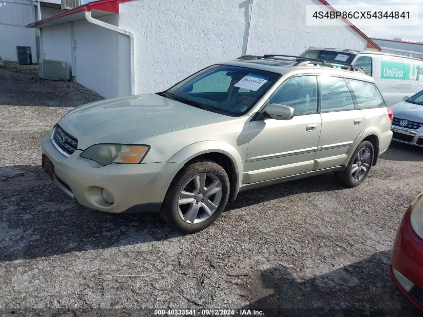 2005 Subaru Outback 3.0R L.l. Bean Edition VIN: 4S4BP86CX54344841 Lot: 40333541