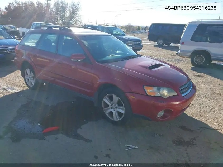 4S4BP68C954316238 2005 Subaru Outback 2.5Xt