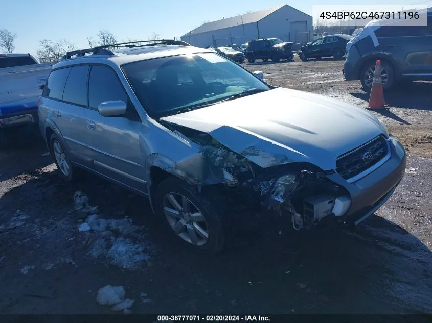 4S4BP62C467311196 2006 Subaru Outback 2.5I Limited