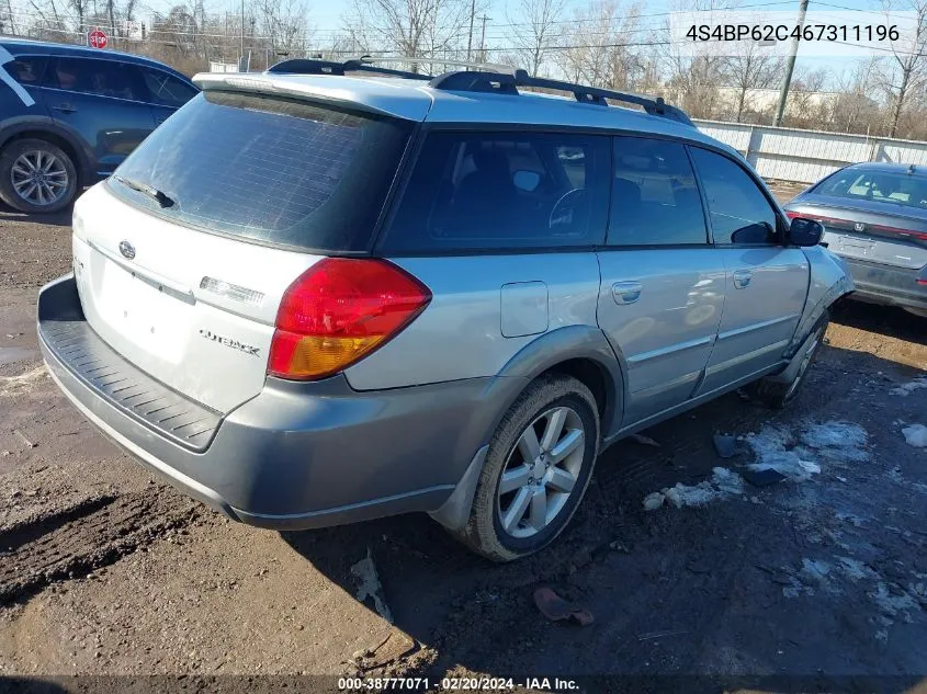 4S4BP62C467311196 2006 Subaru Outback 2.5I Limited