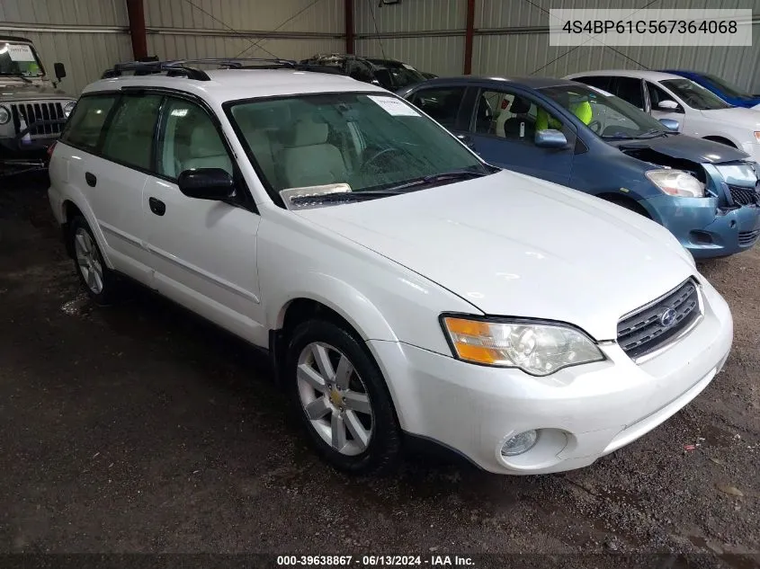 4S4BP61C567364068 2006 Subaru Outback 2.5I