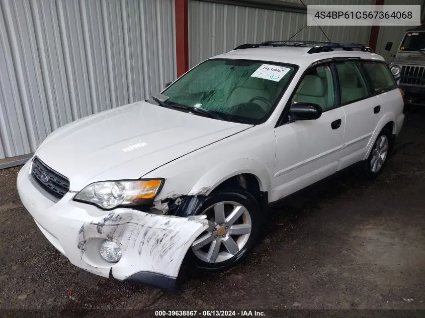 4S4BP61C567364068 2006 Subaru Outback 2.5I