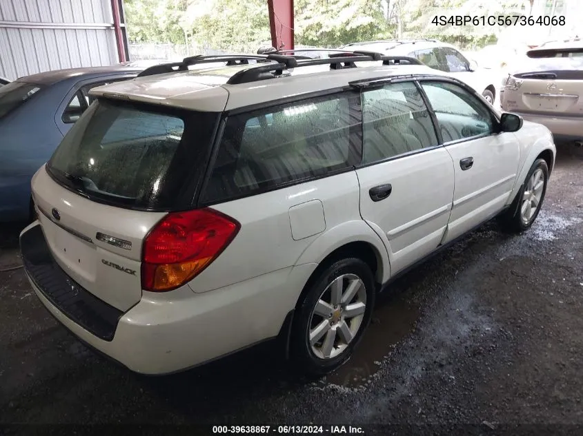 4S4BP61C567364068 2006 Subaru Outback 2.5I