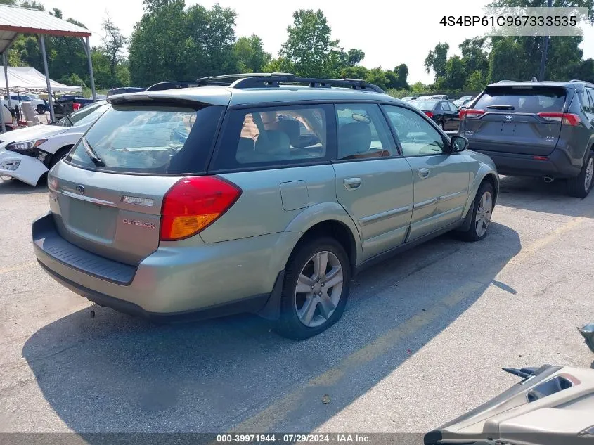 2006 Subaru Outback 2.5I VIN: 4S4BP61C967333535 Lot: 39971944