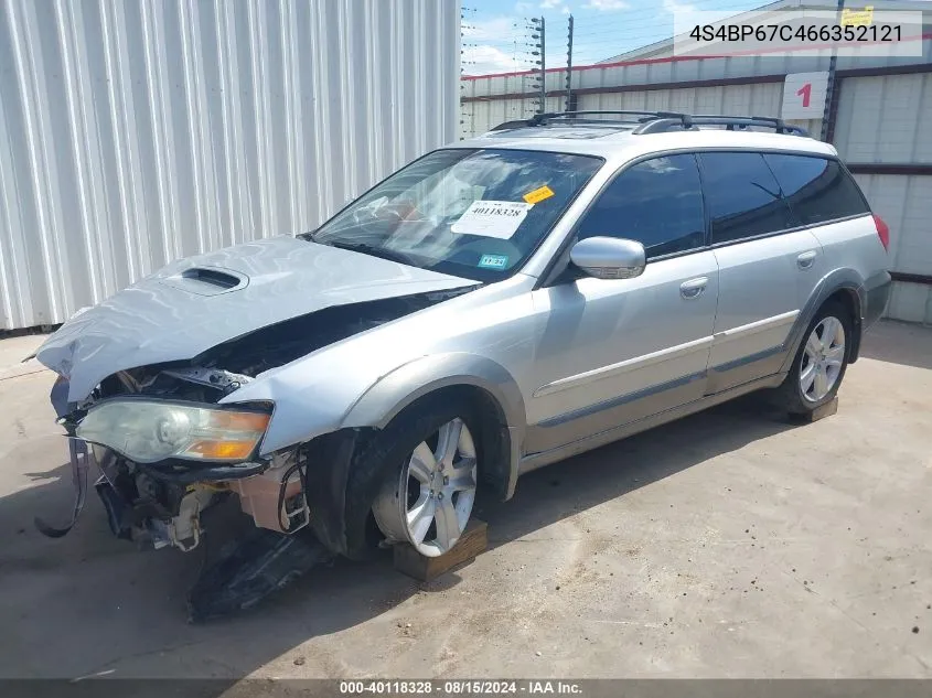 4S4BP67C466352121 2006 Subaru Outback 2.5Xt Limited