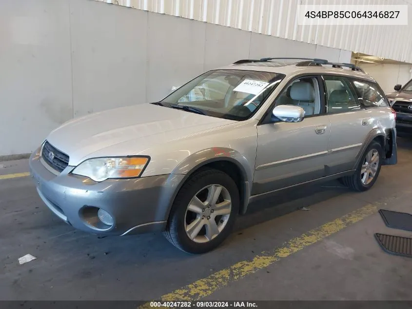 4S4BP85C064346827 2006 Subaru Outback 3.0R Vdc Limited