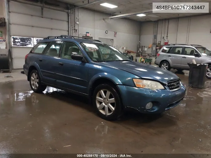 4S4BP61C767343447 2006 Subaru Outback 2.5I