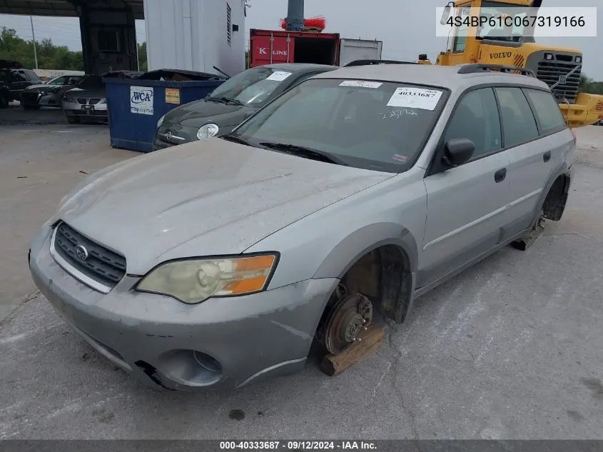 2006 Subaru Outback 2.5I VIN: 4S4BP61C067319166 Lot: 40333687