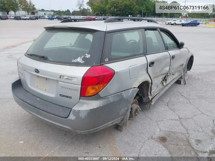 2006 Subaru Outback 2.5I VIN: 4S4BP61C067319166 Lot: 40333687