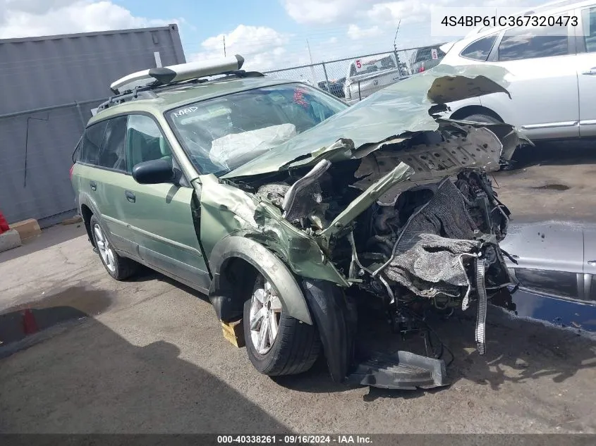 2006 Subaru Outback 2.5I VIN: 4S4BP61C367320473 Lot: 40338261