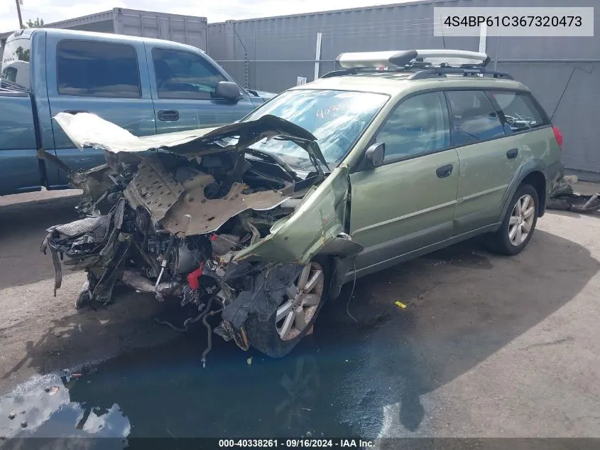 4S4BP61C367320473 2006 Subaru Outback 2.5I