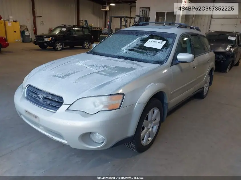 4S4BP62C367352225 2006 Subaru Outback 2.5I Limited