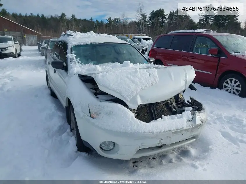 4S4BP61C767334666 2006 Subaru Outback 2.5I