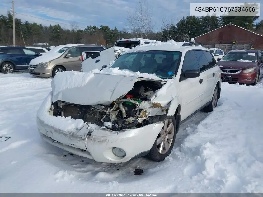 4S4BP61C767334666 2006 Subaru Outback 2.5I