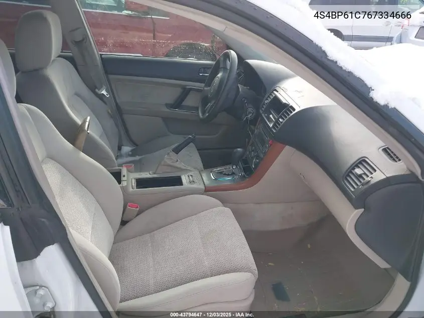 4S4BP61C767334666 2006 Subaru Outback 2.5I