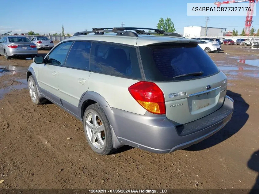 2007 Subaru Outback VIN: 4S4BP61C877327176 Lot: 12040291