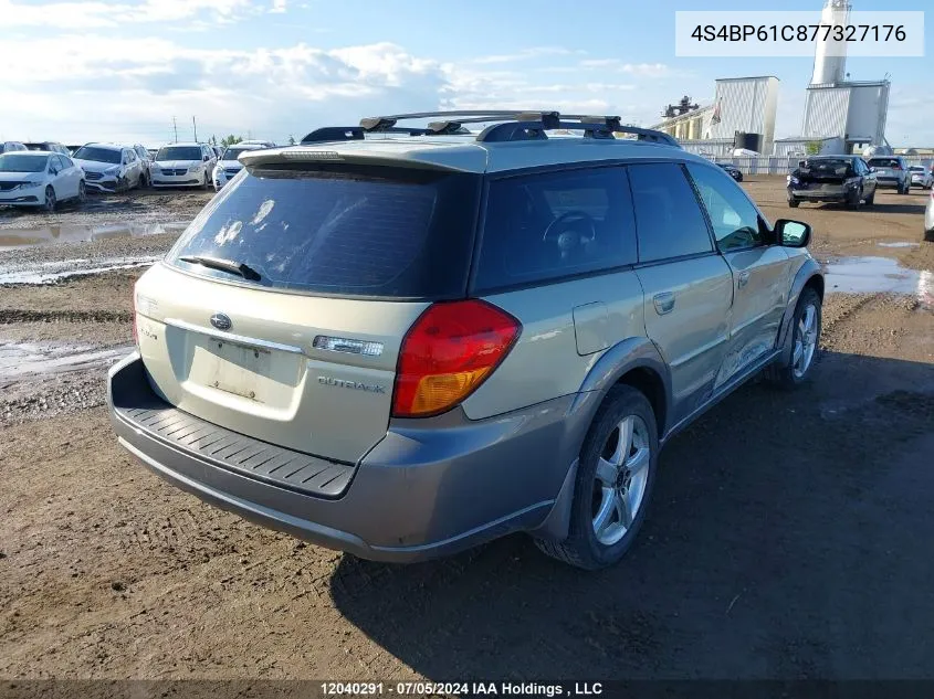 2007 Subaru Outback VIN: 4S4BP61C877327176 Lot: 12040291