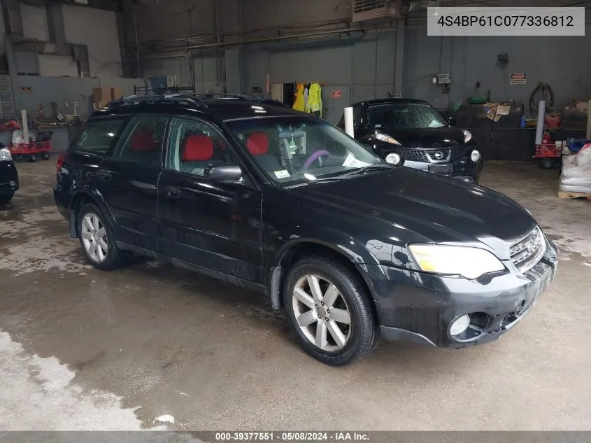 2007 Subaru Outback 2.5I VIN: 4S4BP61C077336812 Lot: 39377551