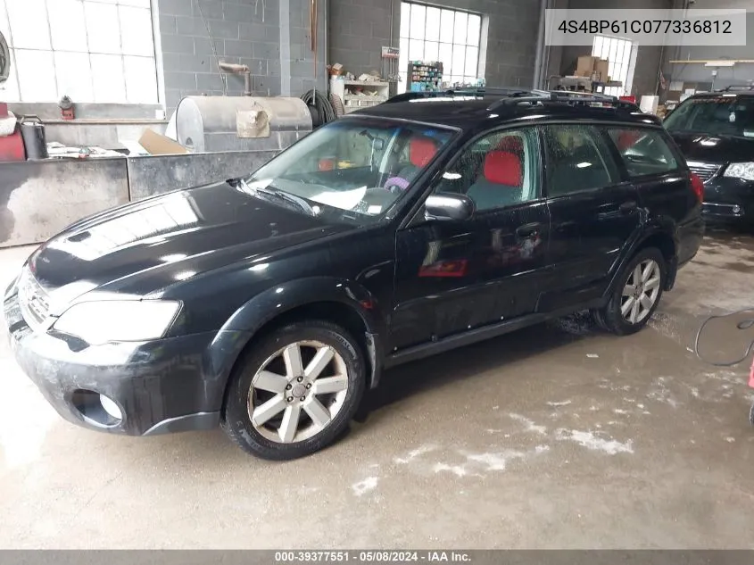 2007 Subaru Outback 2.5I VIN: 4S4BP61C077336812 Lot: 39377551