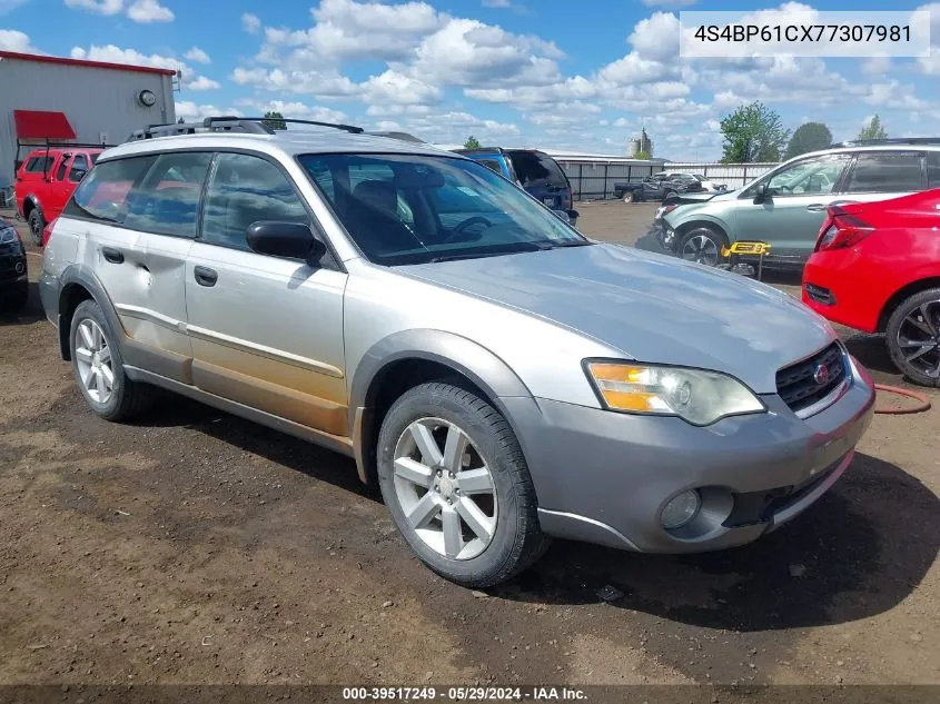 4S4BP61CX77307981 2007 Subaru Outback 2.5I