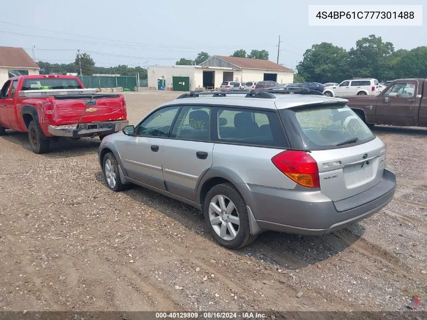 4S4BP61C777301488 2007 Subaru Outback 2.5I