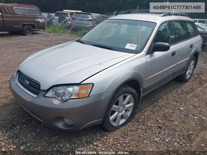 2007 Subaru Outback 2.5I VIN: 4S4BP61C777301488 Lot: 40129809