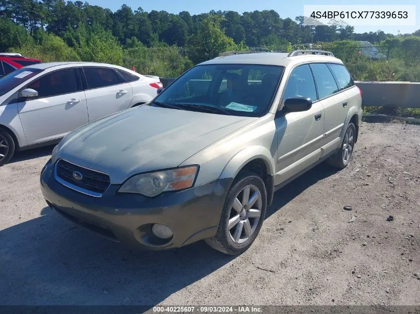 2007 Subaru Outback 2.5I VIN: 4S4BP61CX77339653 Lot: 40225607