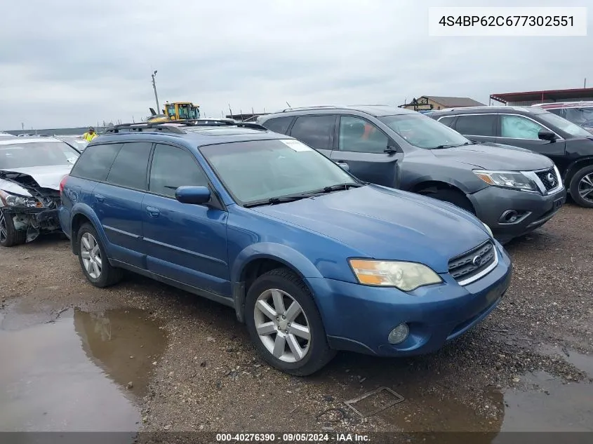 4S4BP62C677302551 2007 Subaru Outback 2.5I Limited