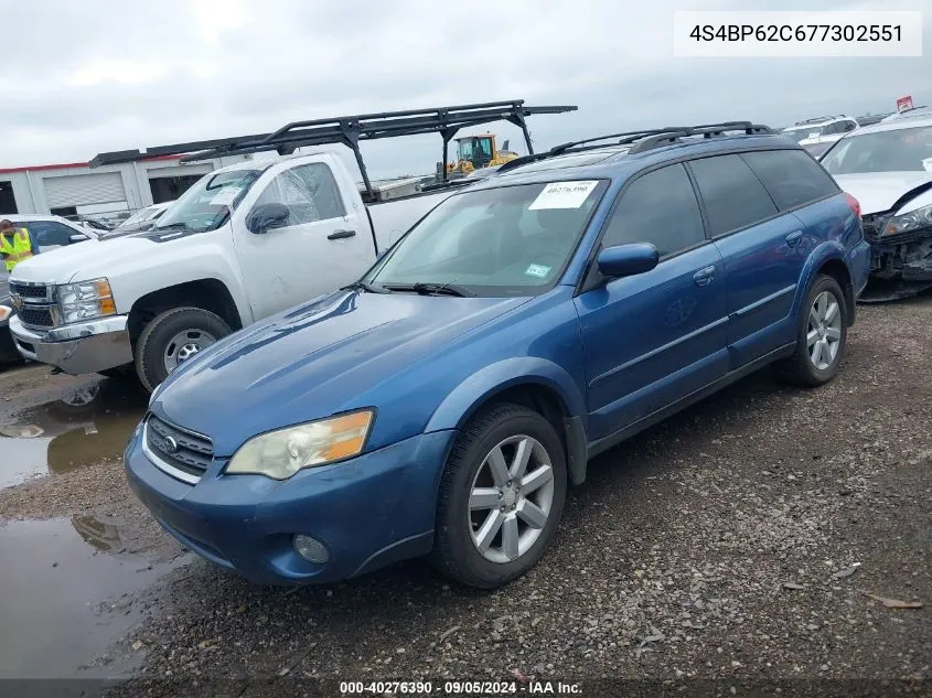 4S4BP62C677302551 2007 Subaru Outback 2.5I Limited