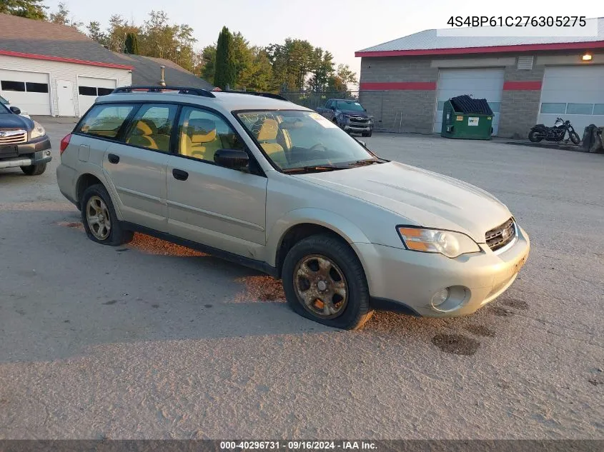 4S4BP61C276305275 2007 Subaru Outback 2.5I Basic