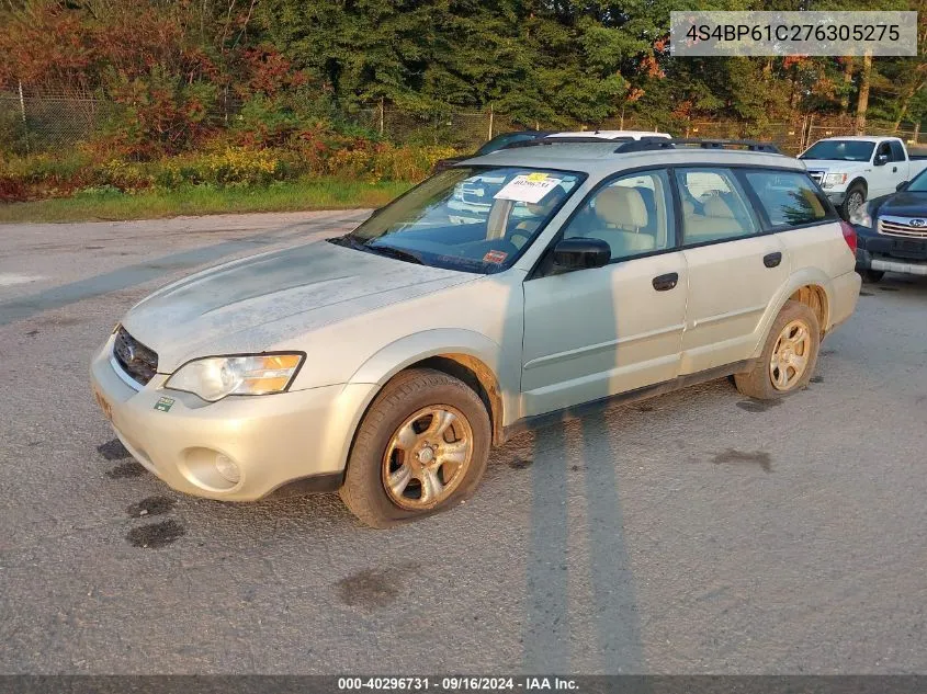 4S4BP61C276305275 2007 Subaru Outback 2.5I Basic