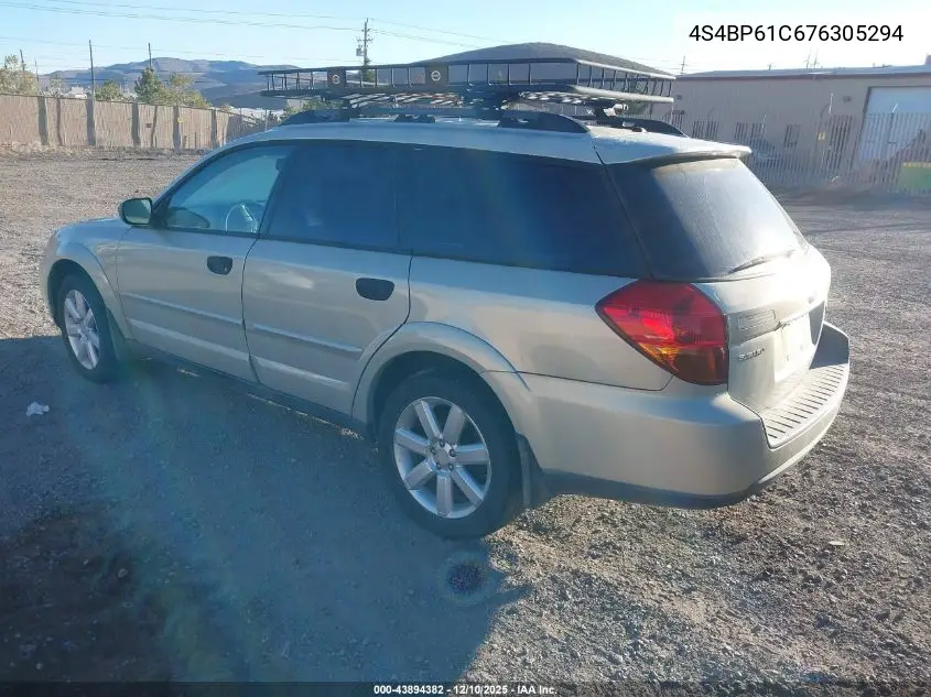 4S4BP61C676305294 2007 Subaru Outback 2.5I