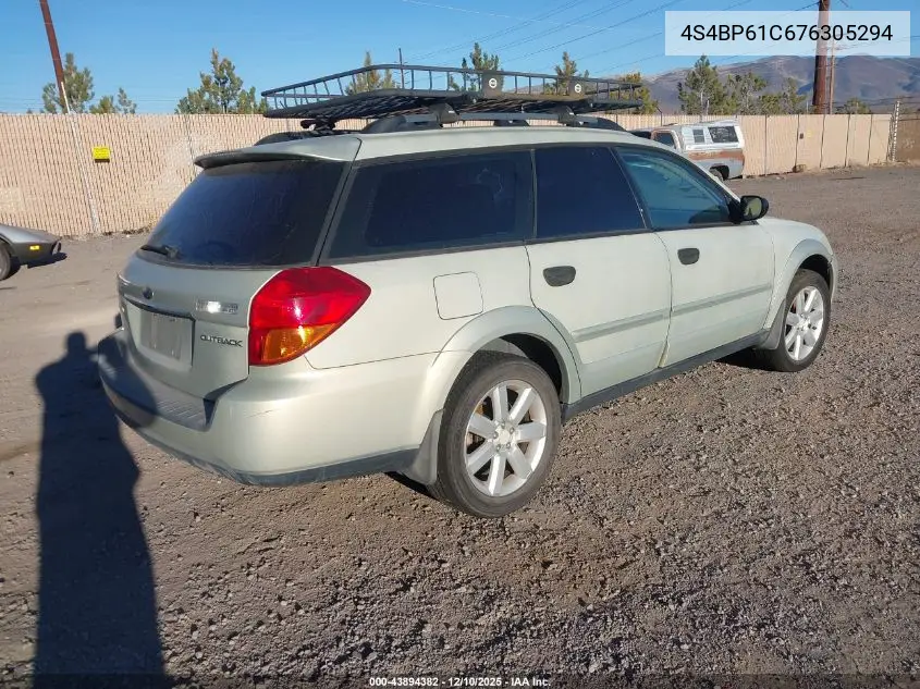 4S4BP61C676305294 2007 Subaru Outback 2.5I
