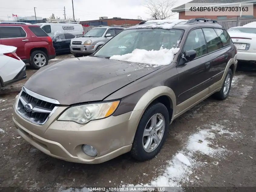 4S4BP61C987303163 2008 Subaru Outback 2.5I