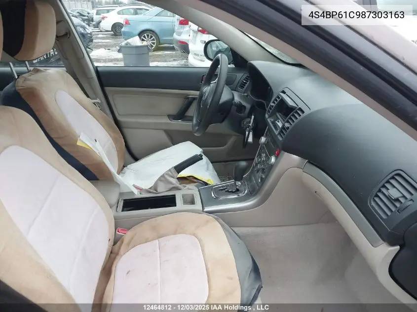 4S4BP61C987303163 2008 Subaru Outback 2.5I