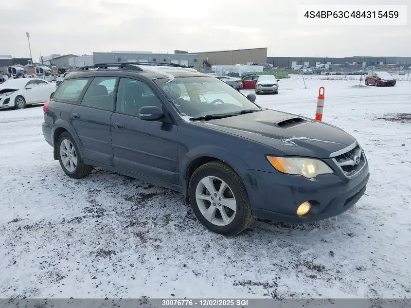 4S4BP63C484315459 2008 Subaru Outback 2.5Xt Limited