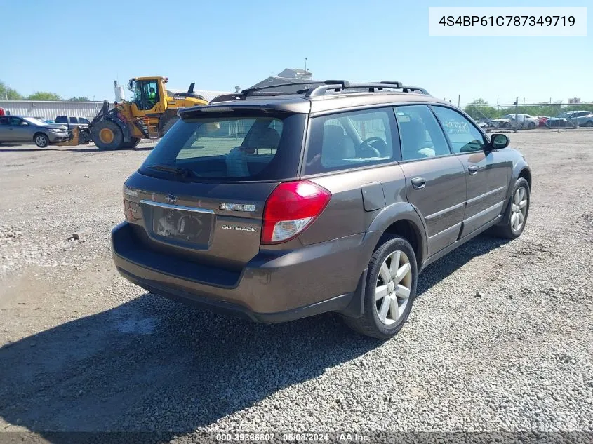 2008 Subaru Outback 2.5I/2.5I L.l. Bean Edition VIN: 4S4BP61C787349719 Lot: 39366807