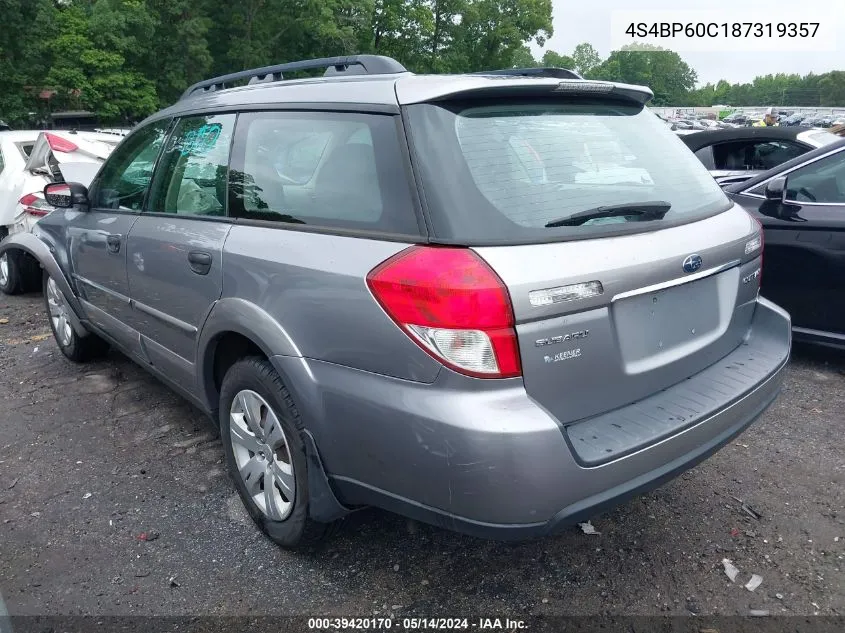 4S4BP60C187319357 2008 Subaru Outback